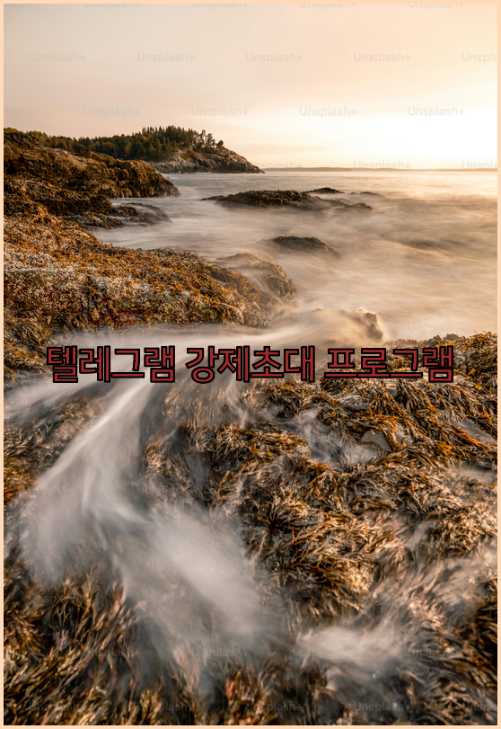 텔레그램 강제초대 프로그램